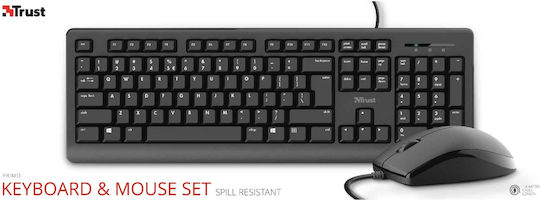 Trust Primo Keyboard & Mouse Set English US