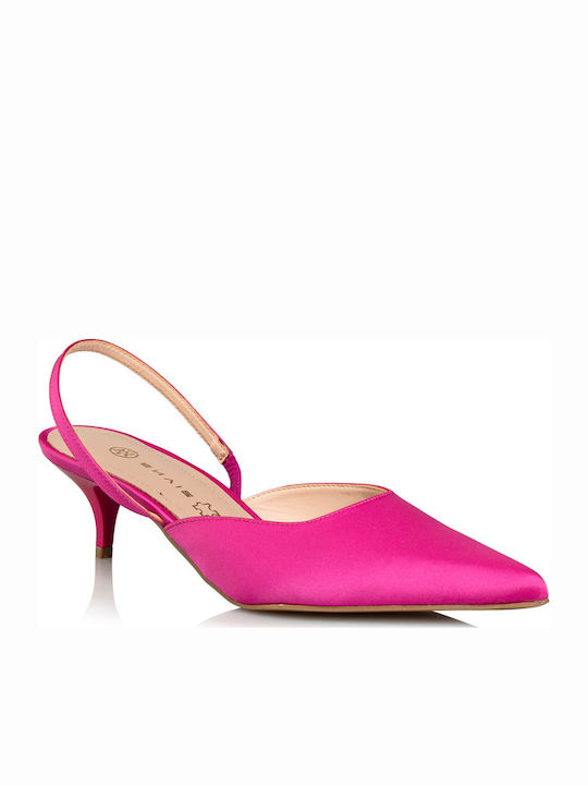 Pointed Toe Fuchsia Medium Heels