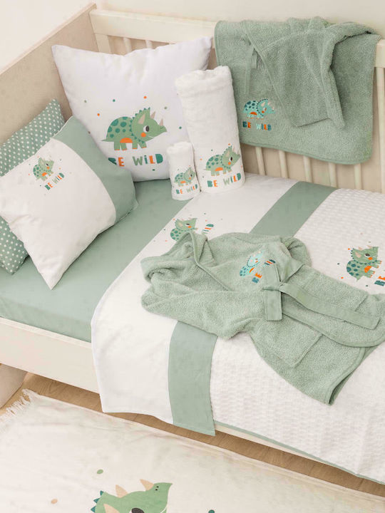 Borea Kids Decorative Pillow Printed Dino White 45x45cm