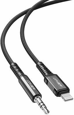 Acefast C1-06 Braided 3.5mm to Lightning Cable Μαύρο 1.2m