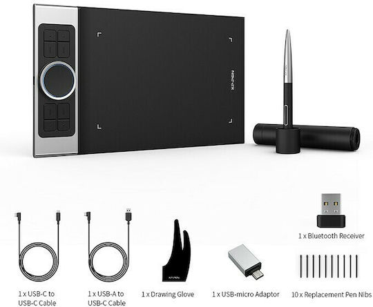 XP-Pen Deco Pro SW Γραφίδα Σχεδίασης χωρίς Οθόνη με Bluetooth