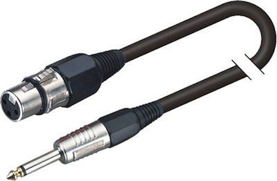 Soundsation Kabel XLR-Buchse - 6,3mm Stecker Schwarz 5m (BMCJX-5BK)