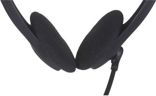 Defender Aura 102 3.5mm Auf dem Ohr Multimedia-Headsets mit Mikrofon und Verbindung 3,5 mm Klinke in Schwarz Farbe