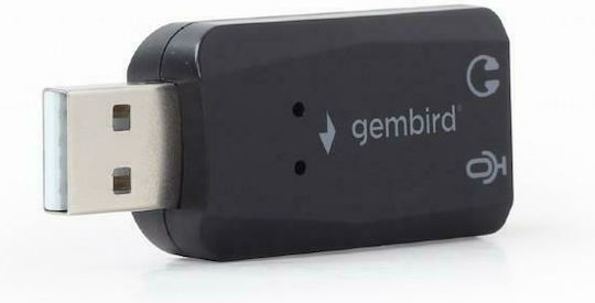 Gembird Virtus Plus Εξωτερική USB Κάρτα Ήχου