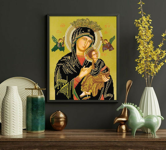 Diamond Dotz Παναγία Διαρκούς Βοηθείας Diamond Painting Canvas Kit 50x40cm