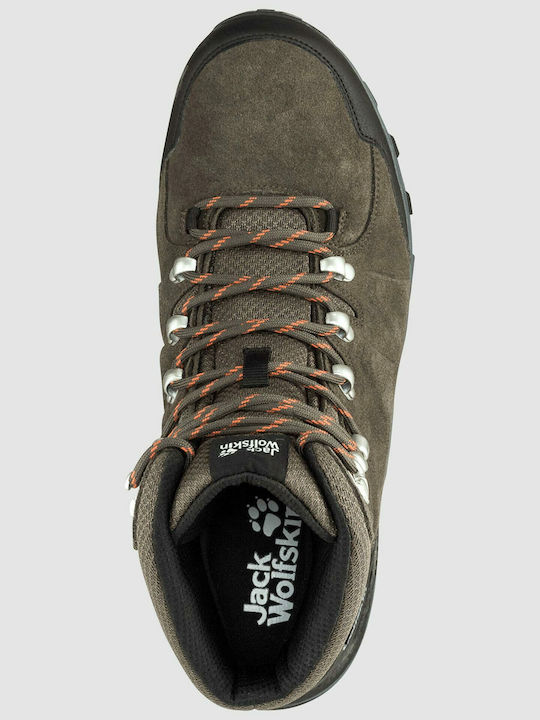 Jack Wolfskin Refugio Texapore Mid Men's Hiking Boots Brown