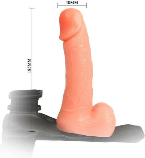 Baile Ultra Cyberskin Penis Harness with Dildo 18cm in skin color