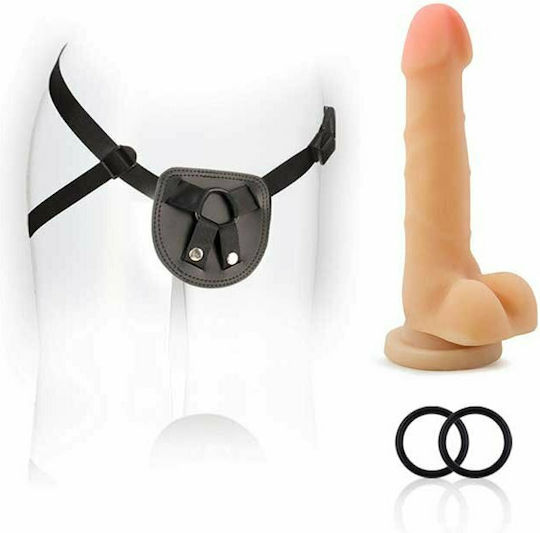 Blush SX For You Harness Kit with Silicone Dildo Harness με Dildo 18cm στο χρώμα του δέρματος