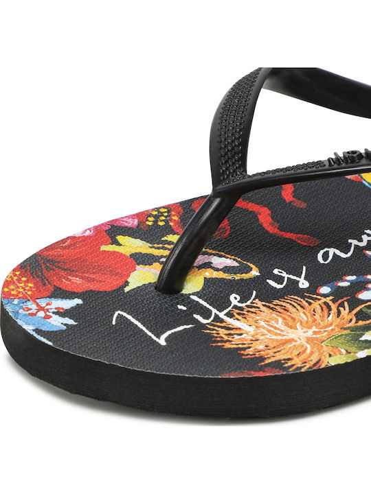Underwater Frauen Flip Flops in Schwarz Farbe