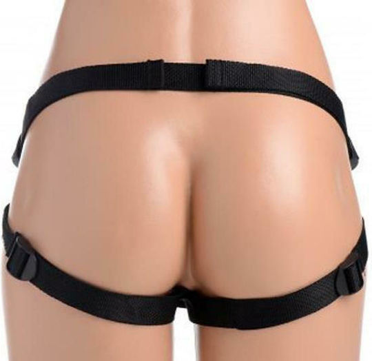 XR Master Series Mistress FemDom Pegging Kit Harness με Dildo 15cm σε Μαύρο Χρώμα
