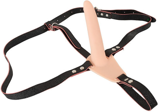 You2Toys Harness με Dildo και Δόνηση σε Μαύρο Χρώμα