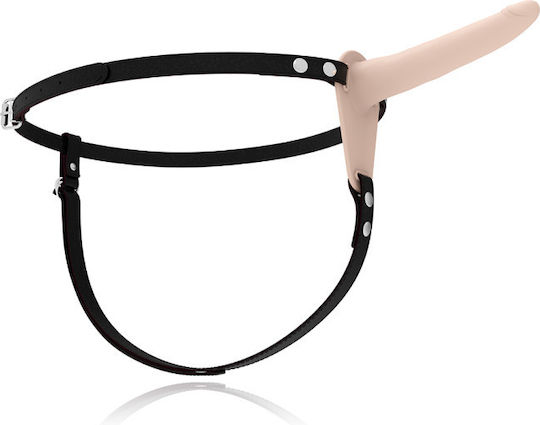 Fetish Submissive Silicone Strap On Арсенал с Единично Дилдо 15см в Телесен цвят