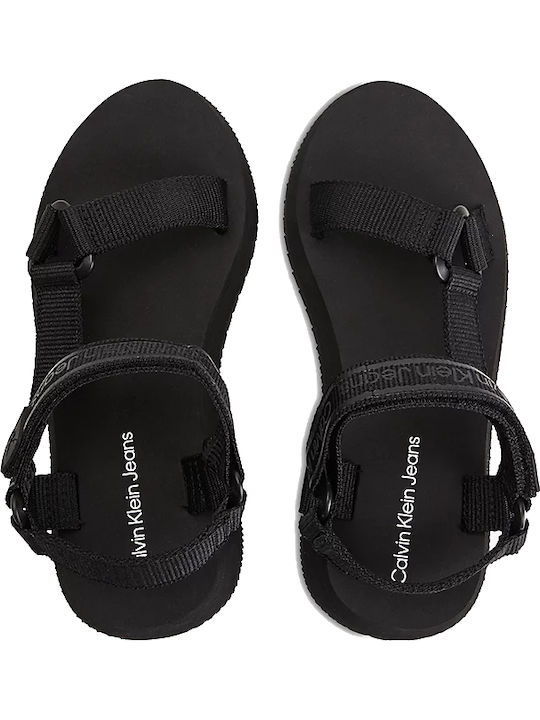 Sandale casual damă Sport în Culoare Negru