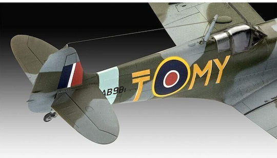 Revell Spitfire Mk.V & Bf109G-10 Modeling Figure Airplane 76 Pieces in Scale 1:72 with Glue and Paints