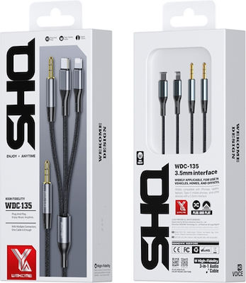 WK WDC-135 Kabel 3,5 mm Stecker - 3,5 mm Stecker / Blitzschlag männlich 1.1m (250634) 1Stück