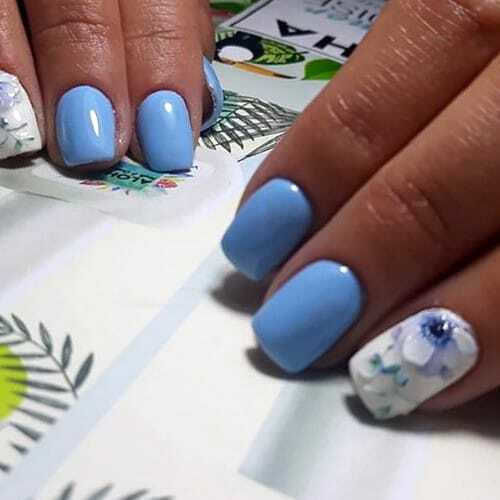 Aloha Fashion Halb-permanenter Nagellack AF 055 Air Force Blue 15ml 1Stück