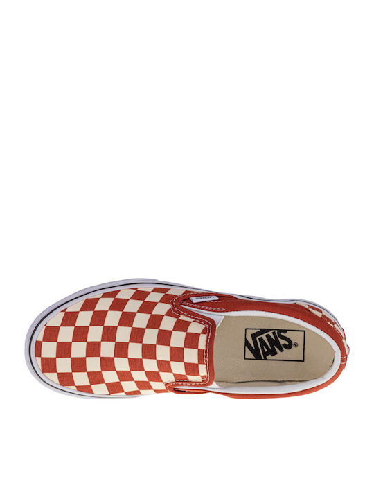 Checkerboard Classic Πάνινα Ανδρικά Slip-On Picante / True White
