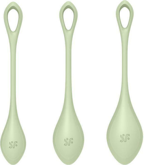 Satisfyer Yoni Power 2 Вагинални топки 3τμχ Light Green