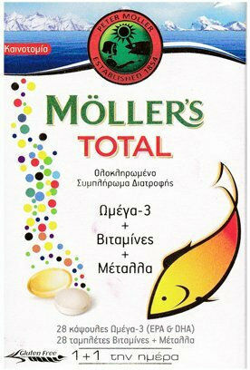 Moller's Total Fish Oil 28 tabs 28 caps
