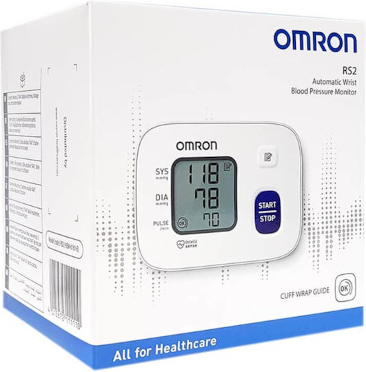 Omron RS2 Electronical Blood Pressure Monitor Wrist with Arrhythmia Detection HEM-6161-E