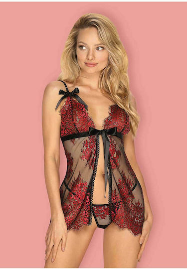 Obsessive Redessia Babydoll & Thong Multicolour