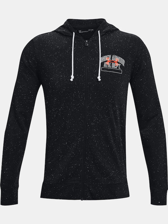 Rival Terry Cardigan with Black Hood