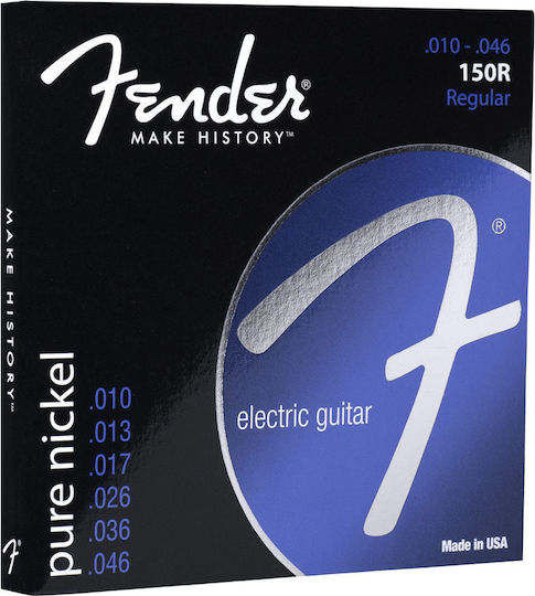 Fender 150's Набор Струни За Електрическа Китара Чист Никел 10 - 46 150R Regular