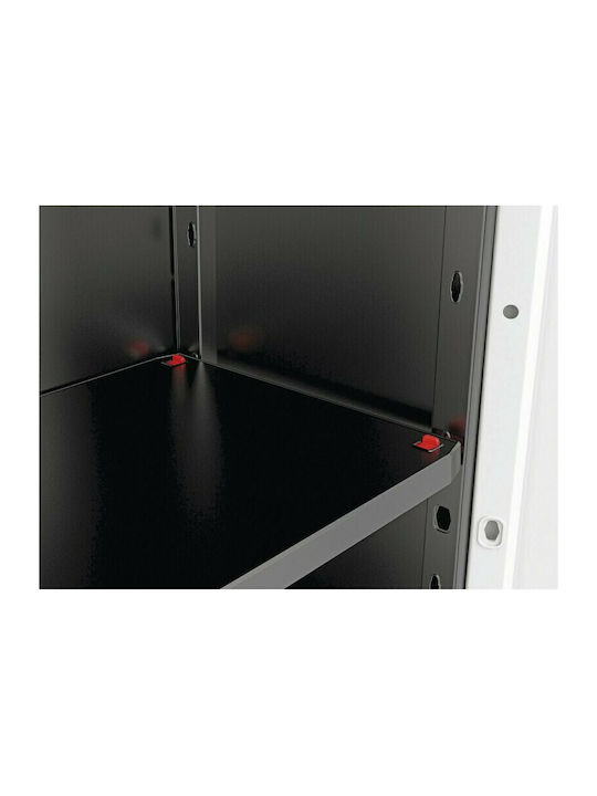 Zweiflügeliger Schrank Linear Utility Kunststoff mit Trennwand & 3 Regale With Partition 68x39x173cm