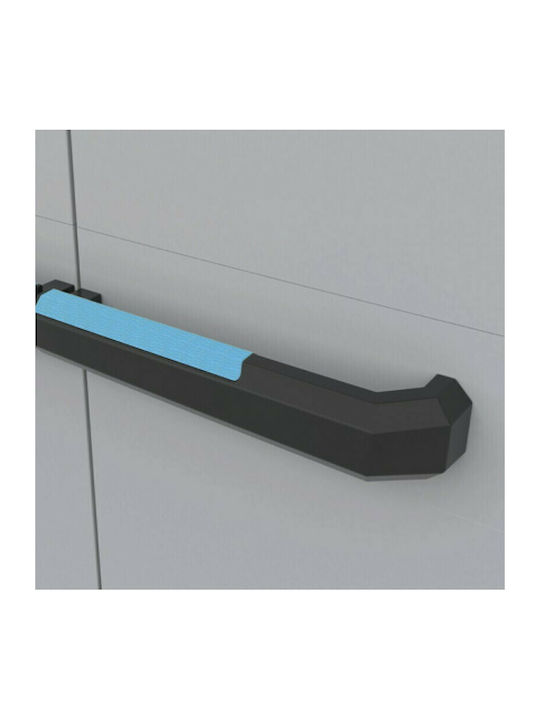 Zweiflügeliger Schrank Linear Utility Kunststoff mit Trennwand & 3 Regale With Partition 68x39x173cm