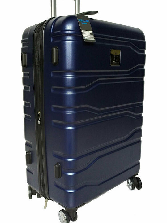 Forecast Cabin Hard Blue Suitcase With 4 Wheels Height 55cm