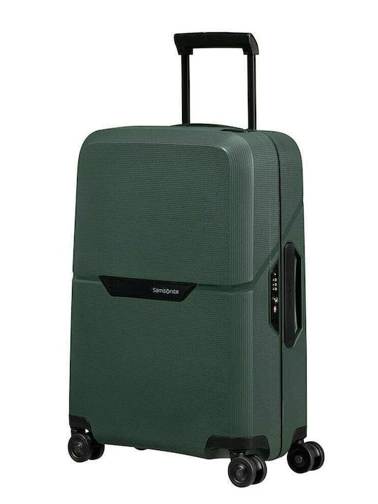 Samsonite Magnum Cabin Hard Green Suitcase With 4 Wheels Height 55cm