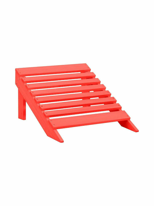 Liegestuhl Hölzernes Rot 147.5x70x88.5cm.
