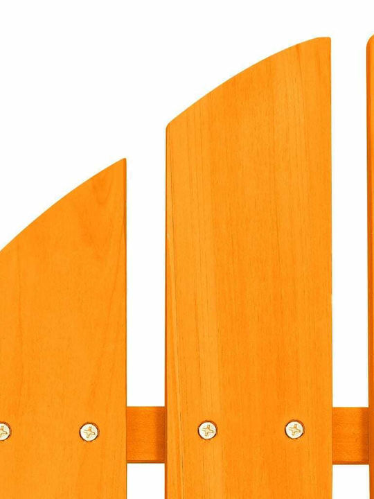 Deckchair Wooden Adirondack Orange 147.5x70x88.5cm.