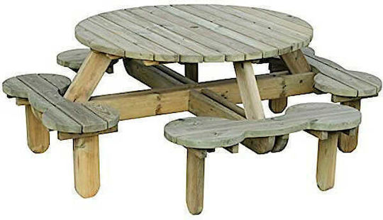 Wooden Masa pentru spații exterioare 246x246x82buc