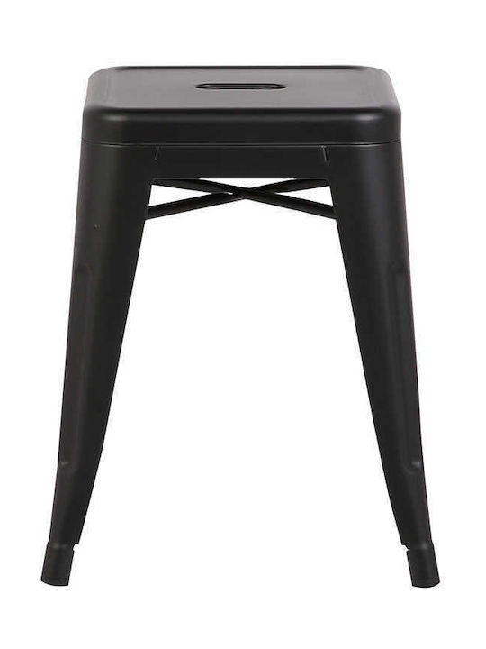Metallischer Gartenhocker Texas Industrial Schwarze 43x43x45cm Metallischer Gartenhocker Texas Industrial Schwarze 43x43x45cm