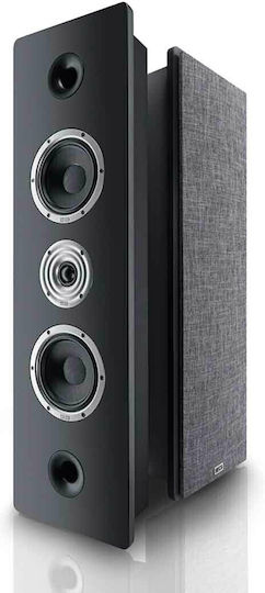 Heco Ambient 44 F D1367040 Pair of Hi-Fi Speakers Wall Mounted 80W 2 No of Drivers W22.5xD10.2xH78cm. Black