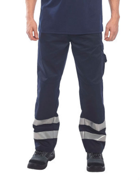 Portwest Reflective Work Trousers Blue S917