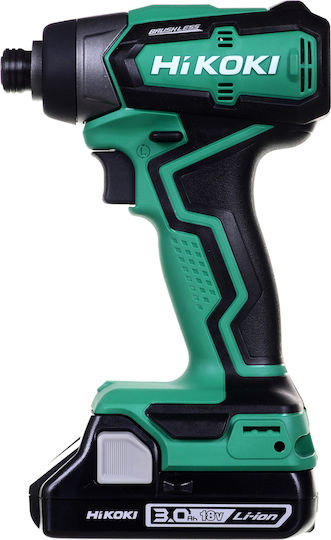 Hikoki WH18DDWQZ Παλμικό Κατσαβίδι Μπαταρίας Brushless 18V 2x3Ah