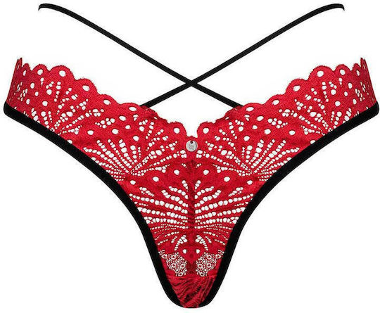 Obsessive Mettia Thong Red