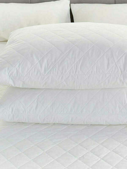 Sunshine Σετ Προστατευτικά Μαξιλαριών Καπιτονέ Λευκά 45x65cm 071-2 Sunshine Σετ Προστατευτικά Μαξιλαριών Καπιτονέ Λευκά 45x65cm 071-2