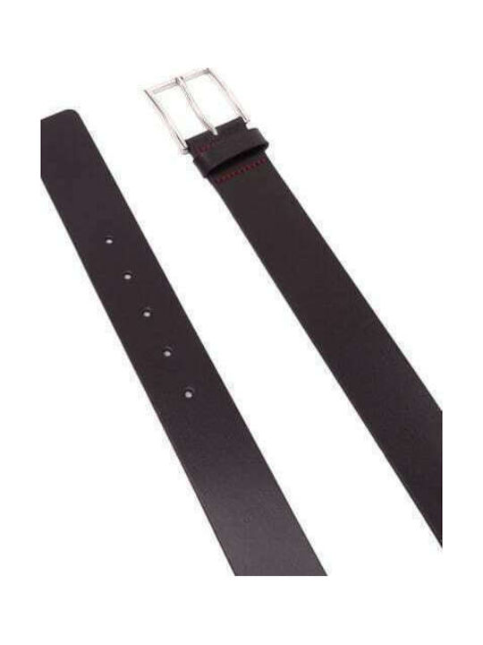 Giaspo Wide Men's Belt Leather Brown