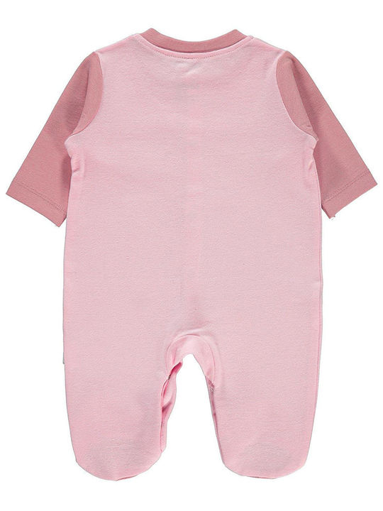 Baby overalls 'unicorn' pink for girls (0-9 months)