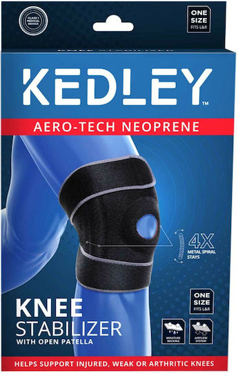 Ortholand KED / 408 Kniebandage Neopren mit Polstern & Loch