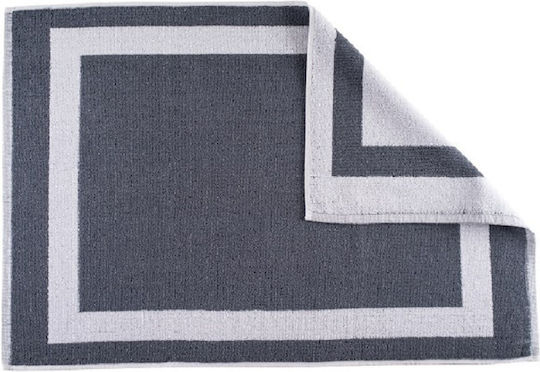 Astron Italy Hotel Bathroom Mat Gray 50x75cm with Weight 650gsm