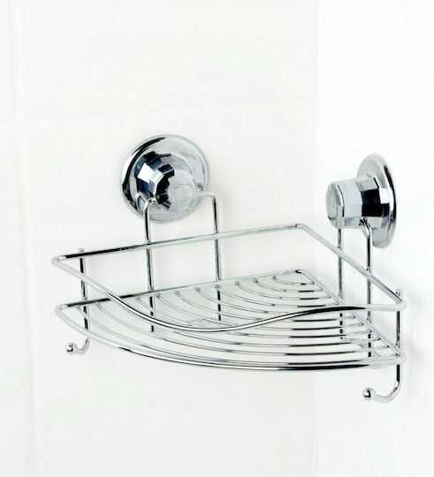 Tekno-Tel 455.DM250 Ъглов Стенен Рафт за баня Inox 29x21x16см Сребриста Tekno-Tel 455.DM250 Ъглов Стенен Рафт за баня Inox 29x21x16см Сребриста