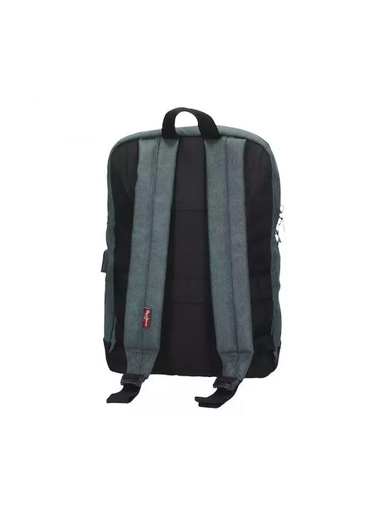 Pepe Jeans Sunrise Men's Fabric Backpack with USB Port Gray