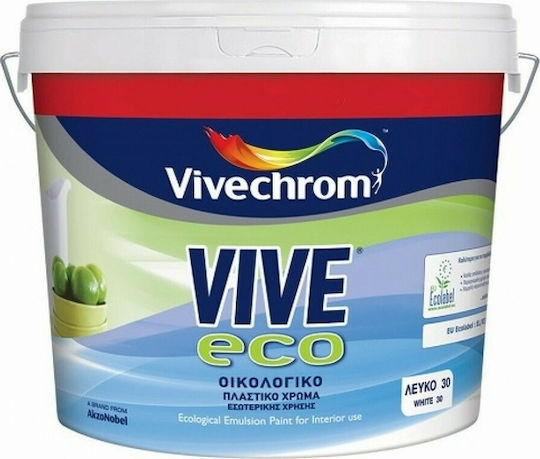 Vivechrom Vive Eco Plastic Ecological Paint for Interior Use White 750ml