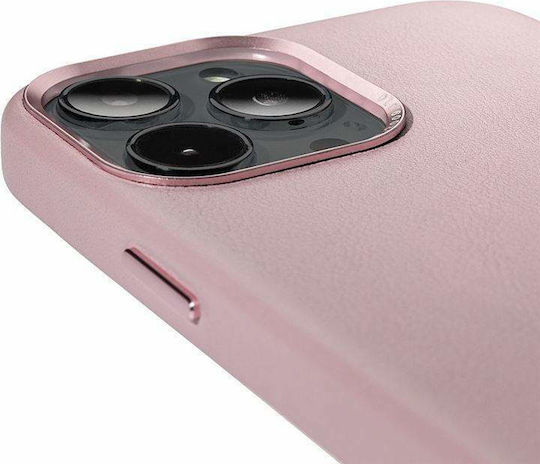 Decoded Umschlag Rückseite Leder Rosa (iPhone 13 Pro)