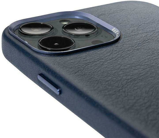 Decoded Задна корица Кожа Тъмносин (iPhone 13 Pro)