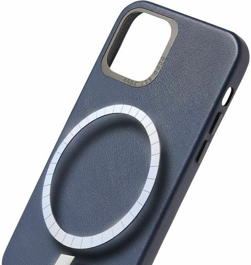 Decoded Задна корица Кожа Тъмносин (iPhone 13 Pro)